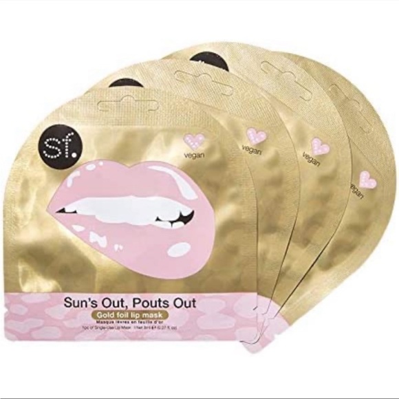 4 pack Gold Foil Lip Masks - Picture 1 of 6